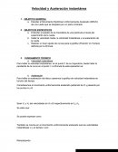 Informe de laboratorio 1 velocidad y aceleración instantanea Física 1 UNI FIC