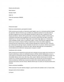Historia de enfermería Datos basicos. Página 1