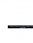 Ensayo buena practicas para administrar un almacen.