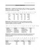 Ejercicios de manejo de tabulaciones.