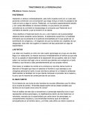 TRASTORNOS DE LA PERSONALIDAD. PELICULA: Relatos Salvares