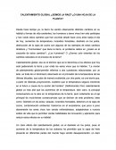 CALENTAMIENTO GLOBAL ¿SOMOS LA RAIZ? ¿O UNA HOJA DE LA PLANTA?