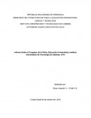Informe Sobre el Congreso de la Patria, Educación Universitaria, Instituto Universitario de Tecnología de Cabimas, IUTC