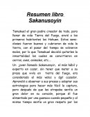 Resumen libro Sakanusoyin .
