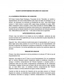 ESCRITO INTERPONIENDO RECURSO DE CASACION.