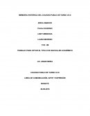 MEMORIA HISTÓRICA DEL COLEGIO PABLO DE TARSO I.E.D