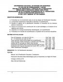 CRONOGRAMA DE ACTIVIDADES ACADEMICAS DE LA ASIGNATURA PA-204 PLANIFICACION EDUCATIVA II
