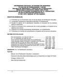 CRONOGRAMA DE ACTIVIDADES ACADEMICAS DE LA ASIGNATURA PA-204 PLANIFICACION EDUCATIVA II