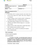 Nombre del curso: Ingeniería de productividad.Actividad: Foro 1