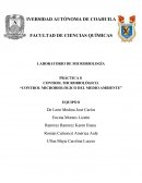 CONTROL MICROBIOLÓGICO DEL MEDIO AMBIENTE