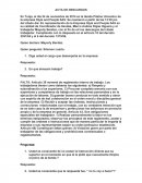 Acta de descargos: Mayerly Benitez