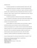 INTRODUCCIÓN El ambiente de aprendizaje es una comunidad de aprendizaje, donde los niños y niñas crecen y se desarrollan, forma parte de su cotidianidad y condicionan su aprendizaje natural.