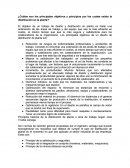¿Cuáles son los principales objetivos y principios por los cuales existe la distribución en la planta?