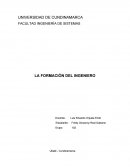 La formación del ingeniero.