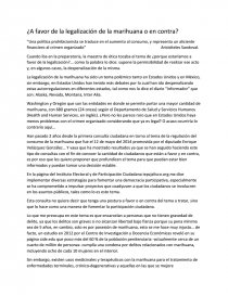 ¿A favor de la legalización de la marihuana o en contra?. Página 1
