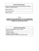 OBJETIVOS ESTRATEGICOS Y FINANCIEROS.