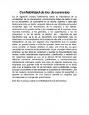 Confiabilidad de los documentos