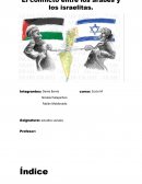 El conflicto entre los árabes y los israelitas.