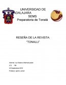 RESEÑA DE LA REVISTA: “TONALLI”