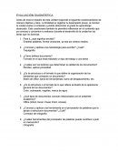Evaluación diagnóstica .
