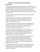 Análisis Crítico de la Realidad del Sector Minería