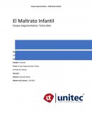 El Maltrato Infantil Ensayo Argumentativo: Tema Libre