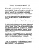 Aplicación del tema en la Ingeniería Civil