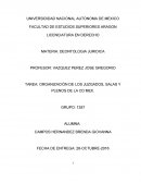 ORGANIZACIÓN DE LOS JUZGADOS, SALAS Y PLENOS DE LA CD MEX.