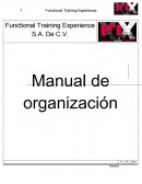 Este manual tiene como fin determinar la estructura de la organización, la distribución de funciones y los principios estratégicos que tiene para que el gimnasio mejore su eficiencia y funcionamiento.