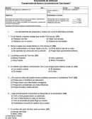 EVALUACIÓN DE LENGUAJE “Comprensión de lectura: Las aventuras de Tom Sawyer”