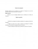 Estrategias didácticas para la enseñanza de la historia de Venezuela de 1er año de educación media en el liceo bolivariano “las américas”