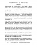 Sobre la identidad estoy de acuerdo que es un término utilizado no solo para hablar de quien es quien, también se utiliza la identidad cultural, e identidad en muchas áreas. Les contare lo que yo opino según la identidad y las teorías de que nos habl