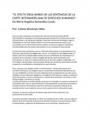 Análisis del documento “EL EFECTO ERGA OMNES DE LAS SENTENCIAS DE LA CORTE INTERAMERICANA DE DERECHOS HUMANOS”-