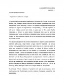 Periodo de Reconocimiento. El primer encuentro con el papel