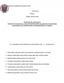 Escribir 10 oraciones y una conclusión sobre los géneros de películas expresando sus preferencias cinematográficas en equipo.
