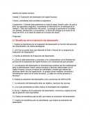 Gestión de Capital Humano. Unidad 5: Evaluación del desempeño del capital humano.