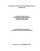 ANALISIS DE LAS DIFICULTADES DE APRENDIZAJE EN LAS MATEMATICAS.