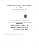 TEMA: PLANTEAMIENTO DEL PROBLEMA DE INVESTIGACIÓN METODOLÓGICA.