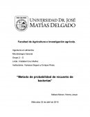 Metodo de probabilidad de recuento de bacterias