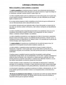 Liderazgo y Dinámica Grupal Matriz competitiva y matriz solidaria o cooperativa