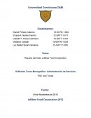 Reporte del Caso Jollibee Food Corporation III Modulo Curso Monográfico: Administración de Servicios