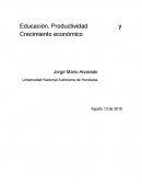 Educación, Productividad y Crecimiento económico