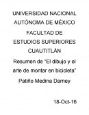 El dibujo y el arte de montar a bicicleta