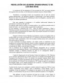RESOLUCIÓN 242 (GUERRA ÁRABE-ISRAELÍ O DE LOS SEIS DÍAS)