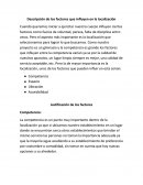 Descripción de los factores que influyen en la localización