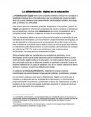 La alfabetización digital en la educación