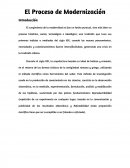 El proceso de modernización
