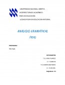 ANÁLISIS GRAMÁTICAL