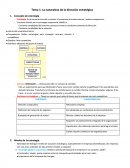 Tema 1. La naturaleza de la dirección estratégica