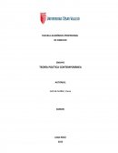 ENSAYO TEORÍA POLÍTICA CONTEMPORÁNEA